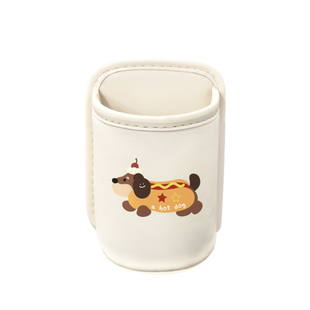 可爱卡通电动车皮革水杯架饮料挂桶电瓶车奶茶固定放置架