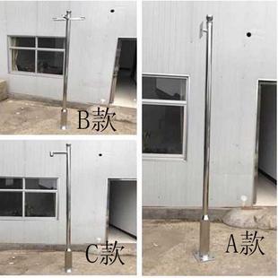 3.5 4.5 6米摄像机支架立柱 室外小区不锈钢监控立杆2 2.5
