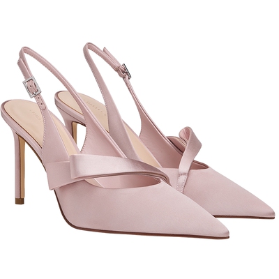 CHARLES&KEITH26夏新款CK1-60280506蝴蝶结缎面尖头高跟凉鞋婚鞋
