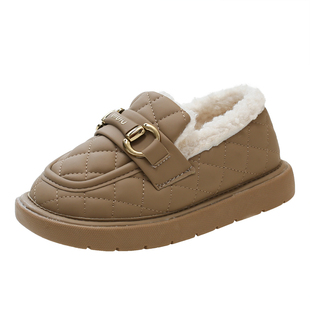 不磨脚男童棉靴冬季新款加绒大棉儿童雪地棉靴男女孩防滑保暖靴子