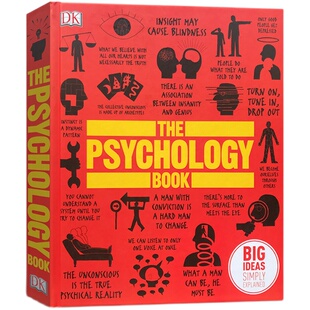 英文原版 心理学百科图解 DK百科全书系列 精装大开本 The Psychology Book DK人类的思想百科丛书 Big Ideas Simply