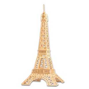 3d立体拼图 四联木质 diy仿真模型儿童手工益智玩具 世界著名建筑