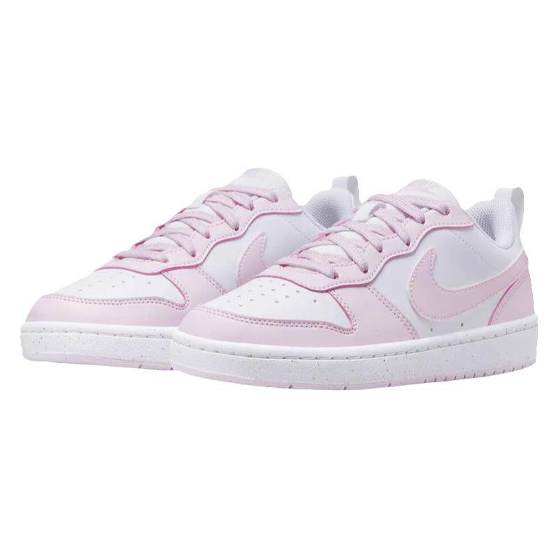 耐克Nike粉白色Court板鞋