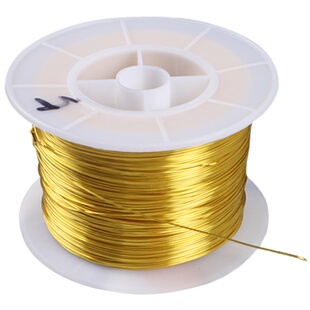 百米保色铜丝线DIY手工制作头饰发簪材料缠花绕线首饰品定型铜线