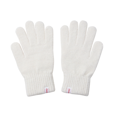 芝士商店韩版纯色兔毛毛感手套女