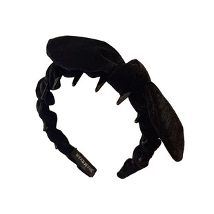 黑色丝绒蝴蝶结发箍女款高颅顶2025新款秋冬洗脸的头箍压发卡头饰