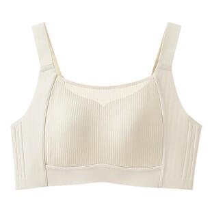 HR赫莲娜兔耳朵杯大胸显小文胸薄款2026年春季新款无钢圈聚拢内衣