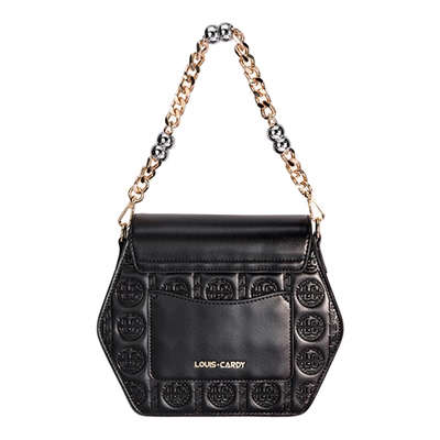 路易卡迪 六角形压花手提单肩斜挎包送老婆