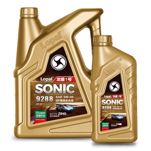 龙蟠1号SONIC9288 SP 5W-40 5L装汽车发动机机油汽油高端机油