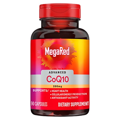 schiff MegaRed高含量辅酶q10软胶囊关爱中老年心脑健康200mg90粒