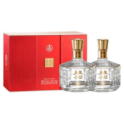 【官方自营】五粮液五粮小坛双支装礼盒52度500mL*2白酒正品旗舰