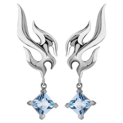 海盗船银饰火焰耳坠轻奢时尚饰品