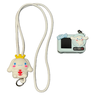 网红玉桂狗适用action6/5pro/4/3运动相机保护套壳挂脖绳硅胶配件