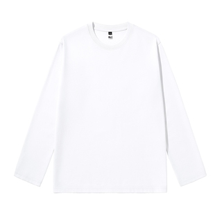 班尼路S&K系列纯棉打底衫男款春季新款白色t恤男简约休闲男士长袖