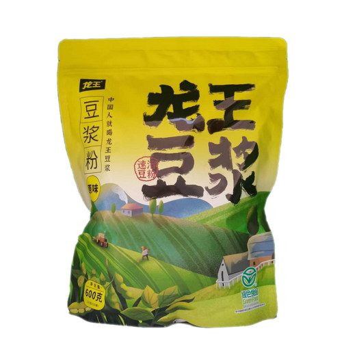 龙王原味豆浆粉600g克独立包速溶豆浆粉早餐营养代餐原味豆粉包邮