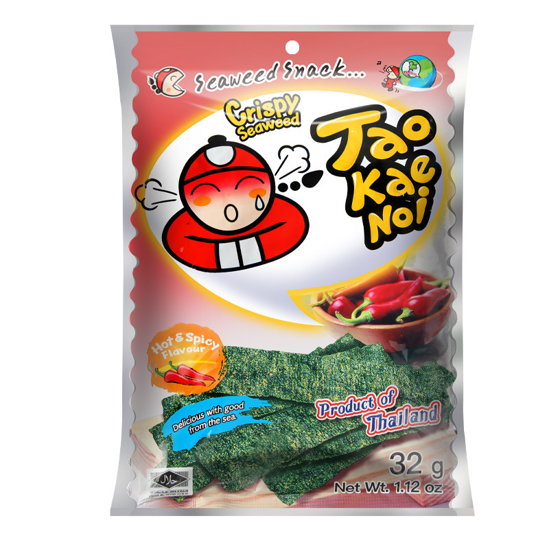泰国进口老板仔炸海苔片海味零食