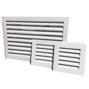 铝合金百叶窗通风口空调出风口外墙防雨透气百页窗排风口风罩定制