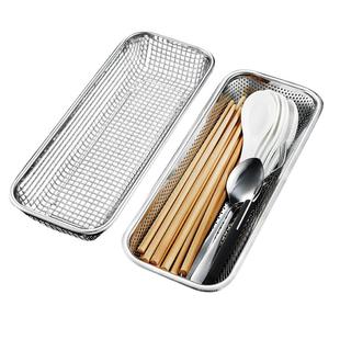 筷子收纳盒不锈钢消毒柜筷子篓洗碗机筷笼篮筒勺叉沥水网架