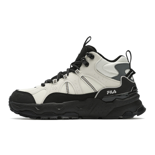 FILA 斐乐官方女鞋TREK 1S MID WE复古运动鞋冬季满天星加绒保暖