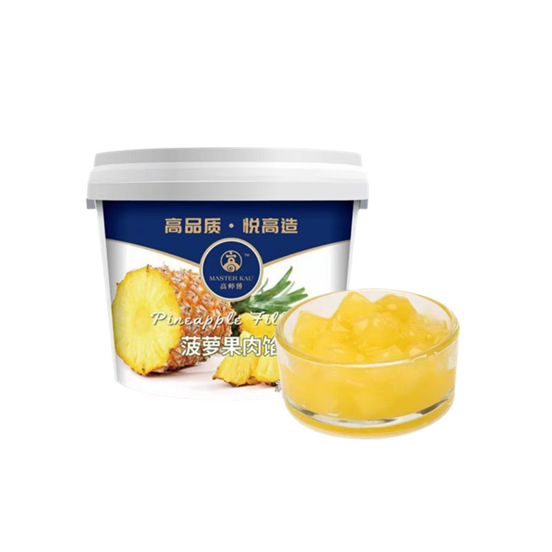高师傅菠萝果肉馅3kg整箱草莓蓝莓芒果白桃蛋糕面包装饰烘焙果酱