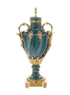 美式风陶瓷创意玄关桌面工艺品