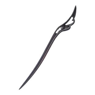 15cm天然黑檀木短款发簪日常盘发新中式女孩儿童簪子简约汉服头饰