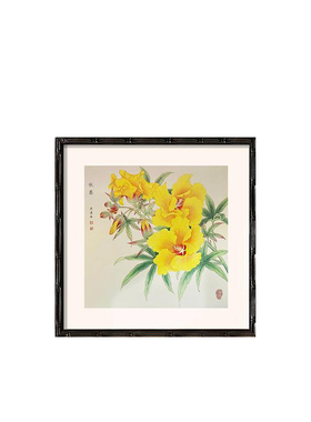 苹果树客厅挂画手绘植物油画