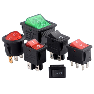 KCD1/3/4/5/11小船形开关饮水机电子秤电源按钮船型翘板2脚4脚3档