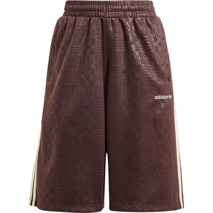 Adidas/阿迪达斯官方正品三叶草女士宽松运动休闲五分裤JC6142