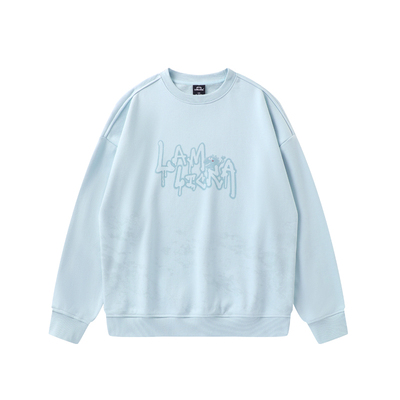 LAMLICKA字母印花圆领卫男女衣
