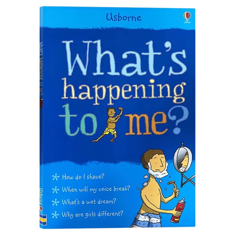 Usborne 男生版我的身体怎么了 英文原版 What's Happening to Me Boy 性教育 青春期知识指南 生理知识 儿童科普性别认知