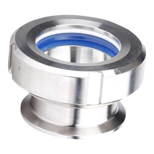 304不锈钢快装活接视镜卫生级卡箍式圆螺纹人孔内视玻璃观察 25