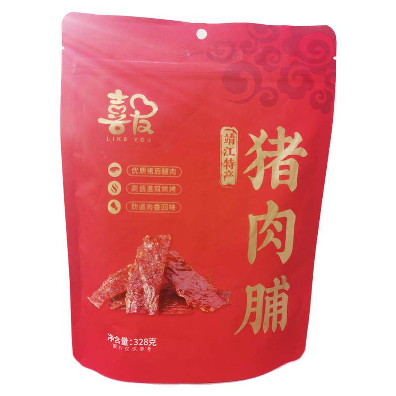 喜友原味猪肉脯328g不含鸡肉