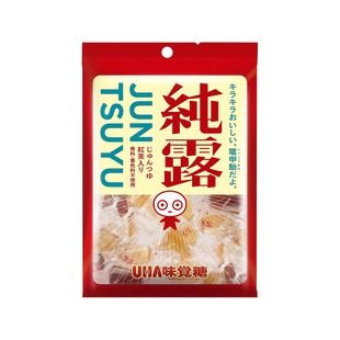 日本进口零食UHA味觉糖悠哈纯露黄金糖麦芽糖红茶味柑橘味硬糖果