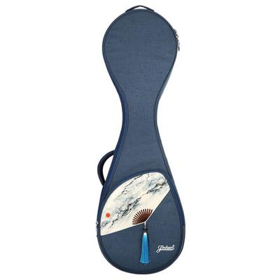 jinchuan国风印花轻便扇面琵琶包