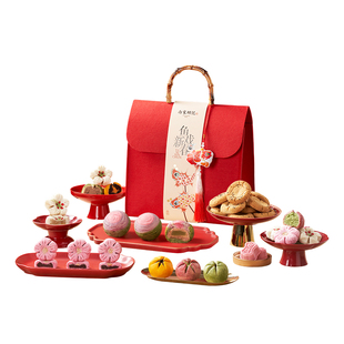 南宋胡记桃酥蛋黄龙井茶酥传统中式糕点心零食大礼包杭州特产送礼