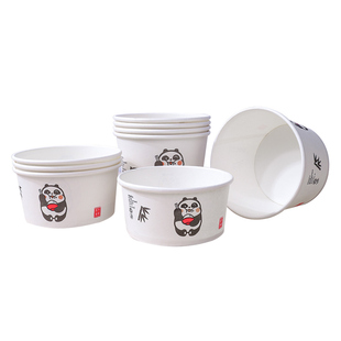 加厚纸碗一次性碗纸质碗筷套装臭豆腐小吃碗打包盒摆摊一次性餐盒