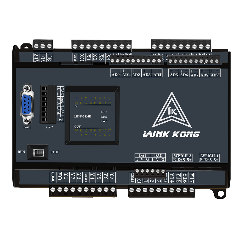 国产领控PLC控制器工控板兼容三菱FX3U支持温度K型以太网8轴厂家