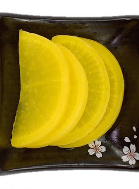 出口寿司萝卜片脆黄萝卜酸甜泡菜