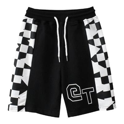 中大童男孩青少年纯棉毛圈五分裤