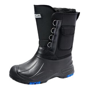 冬天专业钓鱼鞋钉鞋防滑加绒加厚防寒保暖户外钓鱼专用雨鞋雨靴子