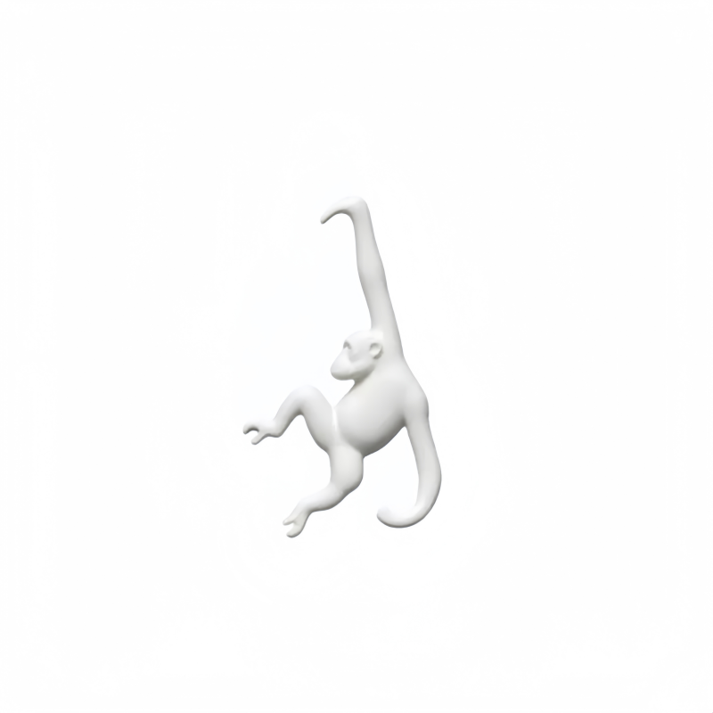 3D打印可爱猴子造型厨房挂钩挂香蕉创意收纳神器实用家居用品