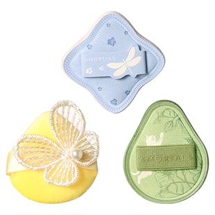 尔木萄艺术家花园系列MINI粉扑套装3枚装细节遮瑕提亮修容