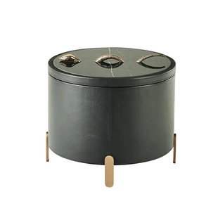 意式轻奢大理石茶几设计师现代豪宅别墅客厅家用高端组合咖啡桌