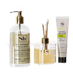 洗手间镜柜收纳盒奶油风浴室柜配件隔板卫生间内抽屉化妆品置物架