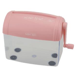 nakabayashi仲林 日本小型手动碎纸机 迷你保密碎纸机办公家用手动碎纸机便携商用手摇桌面粉碎机3.5mm