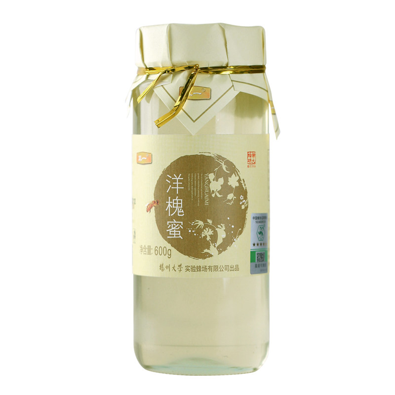 扬州大学刺槐水白色洋槐蜜天然蜂蜜无添加纯正孕妇高山成熟槐花蜜