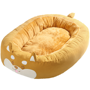 狗窝冬加厚全可拆洗冬季保暖窝四季通用金毛中型大型犬狗床狗垫子