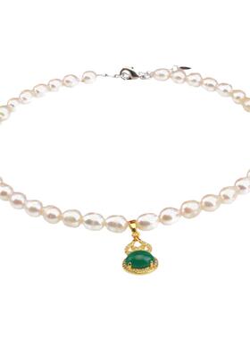 天然淡水珍珠儿童项链淘气