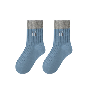 七巧板男童中筒袜秋冬棉袜